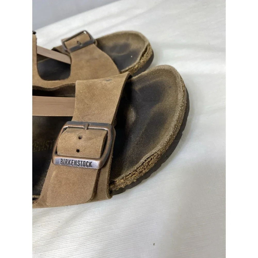 BIRKENSTOCK MENS MILANO LEATHER SANDAL CORK FOOTBED SIZE 6